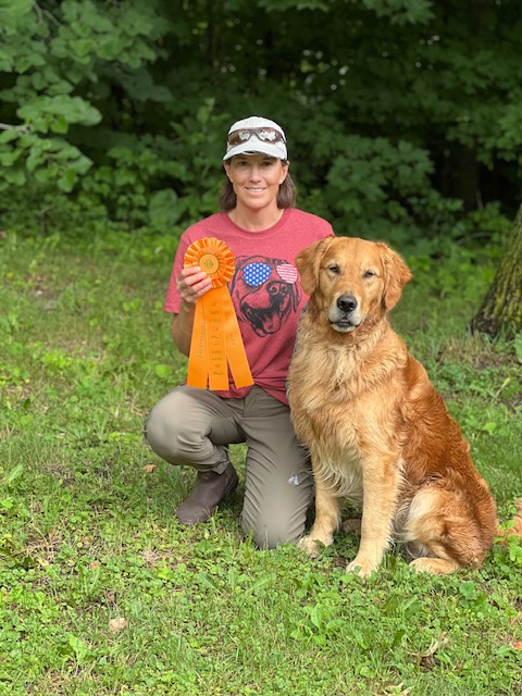 Fin ( Augusta's Prairie Shark CDX, MH, CCA, BN, WCX, VCX) Master Hunter Title